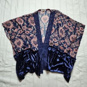 Sheer and velvet top